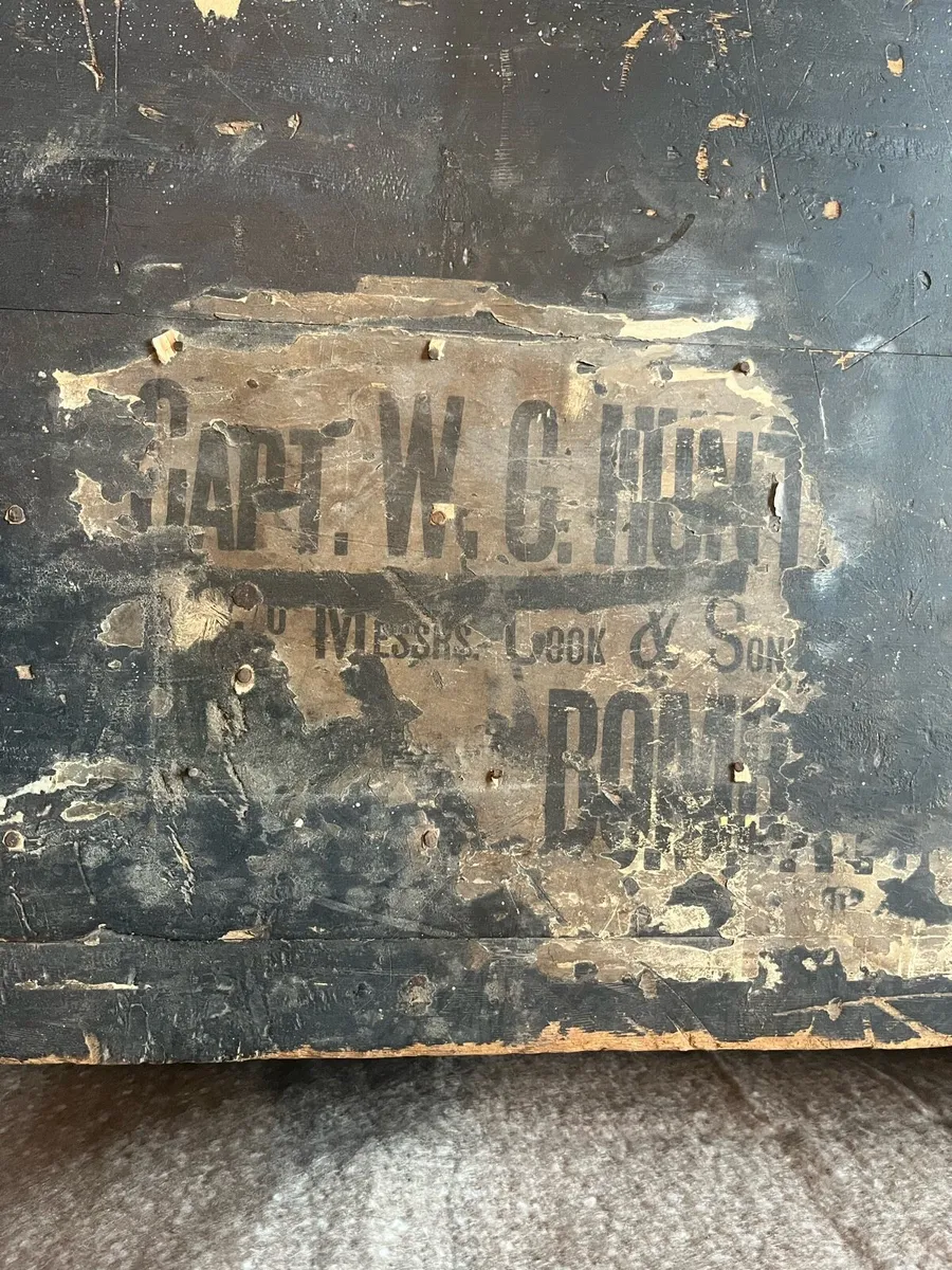 Antique late 19th Century British Army Chest - Image 4