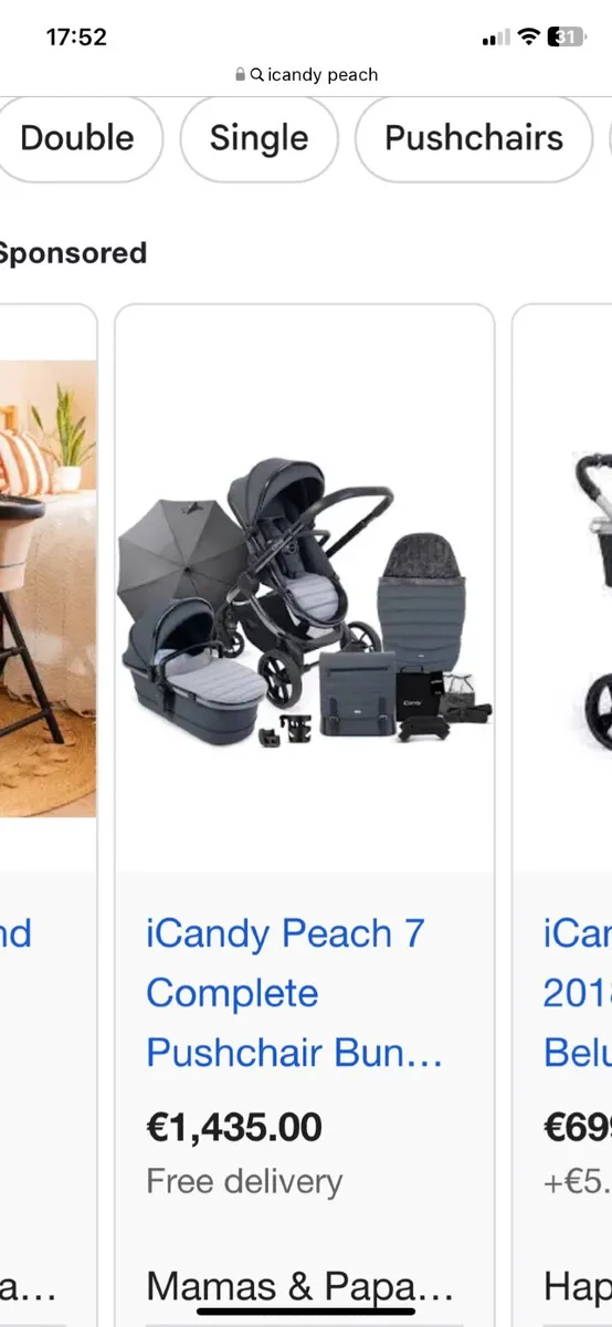 Icandy peach buggy bundle for sale - Image 2