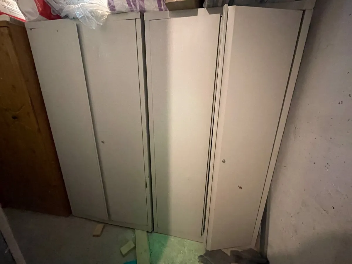 Wardrobe and filing cupboards - Image 1