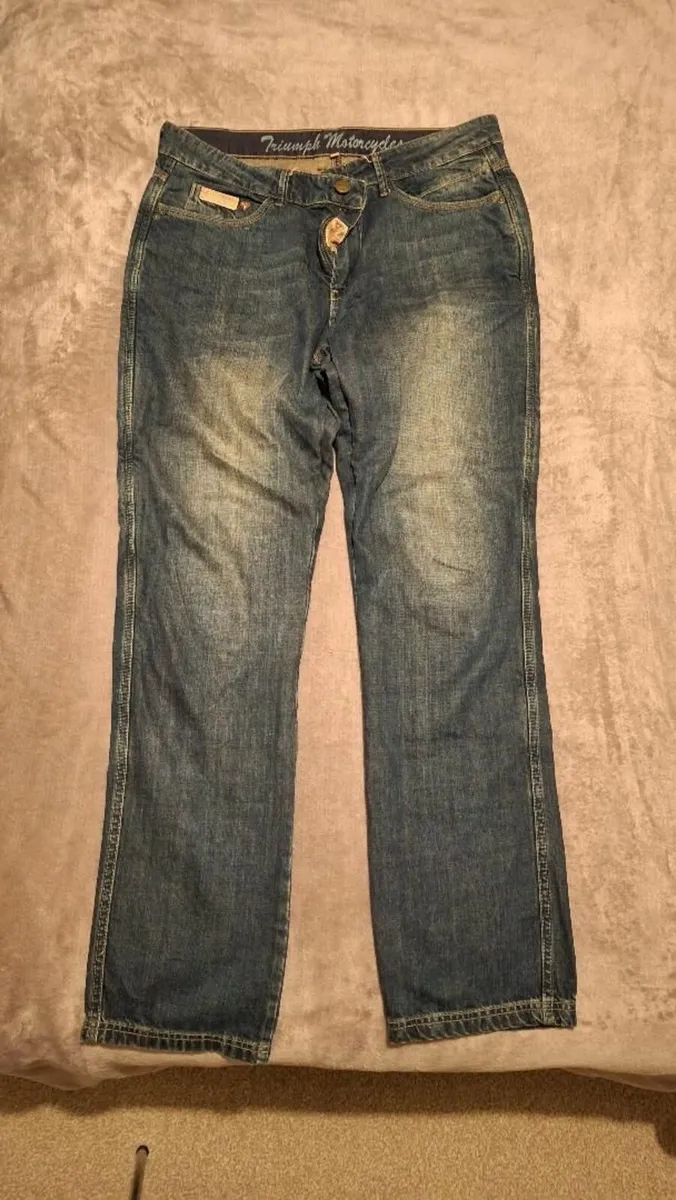Triumph Heritage Denim Motorcycle Jean - Image 2