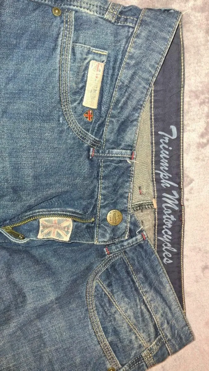 Triumph Heritage Denim Motorcycle Jean - Image 4