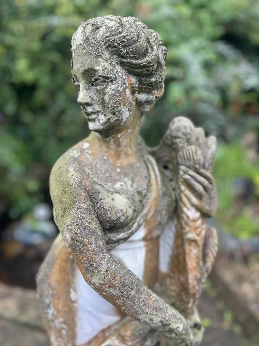 Vintage Garden Statue of a Woman - Image 1