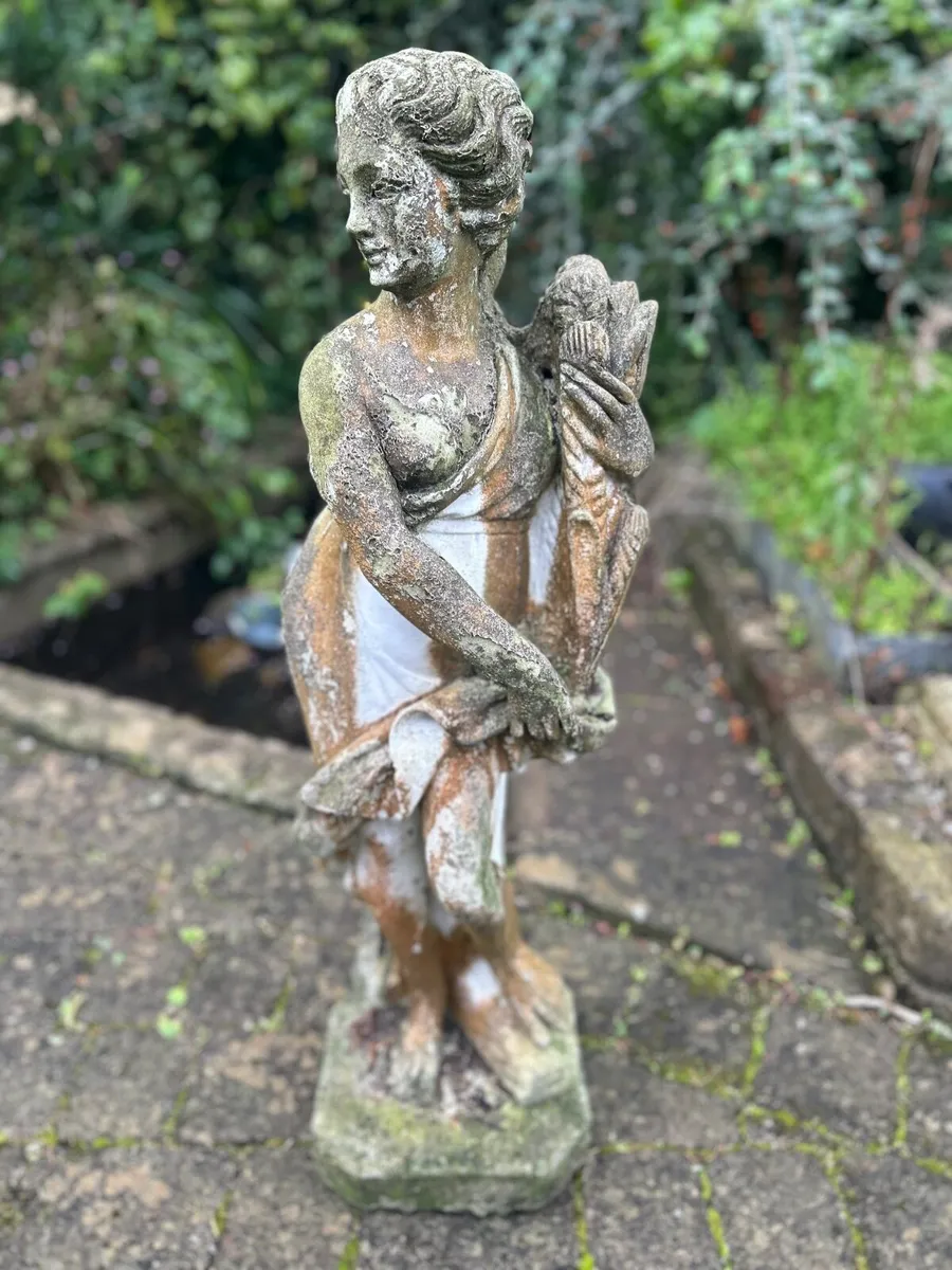 Vintage Garden Statue of a Woman - Image 2
