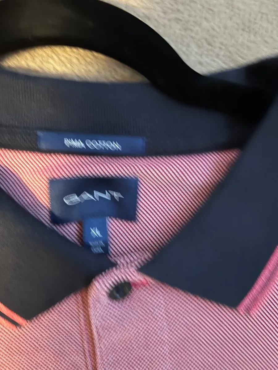 Men’s Pink /Navy Polo shirt - Image 1