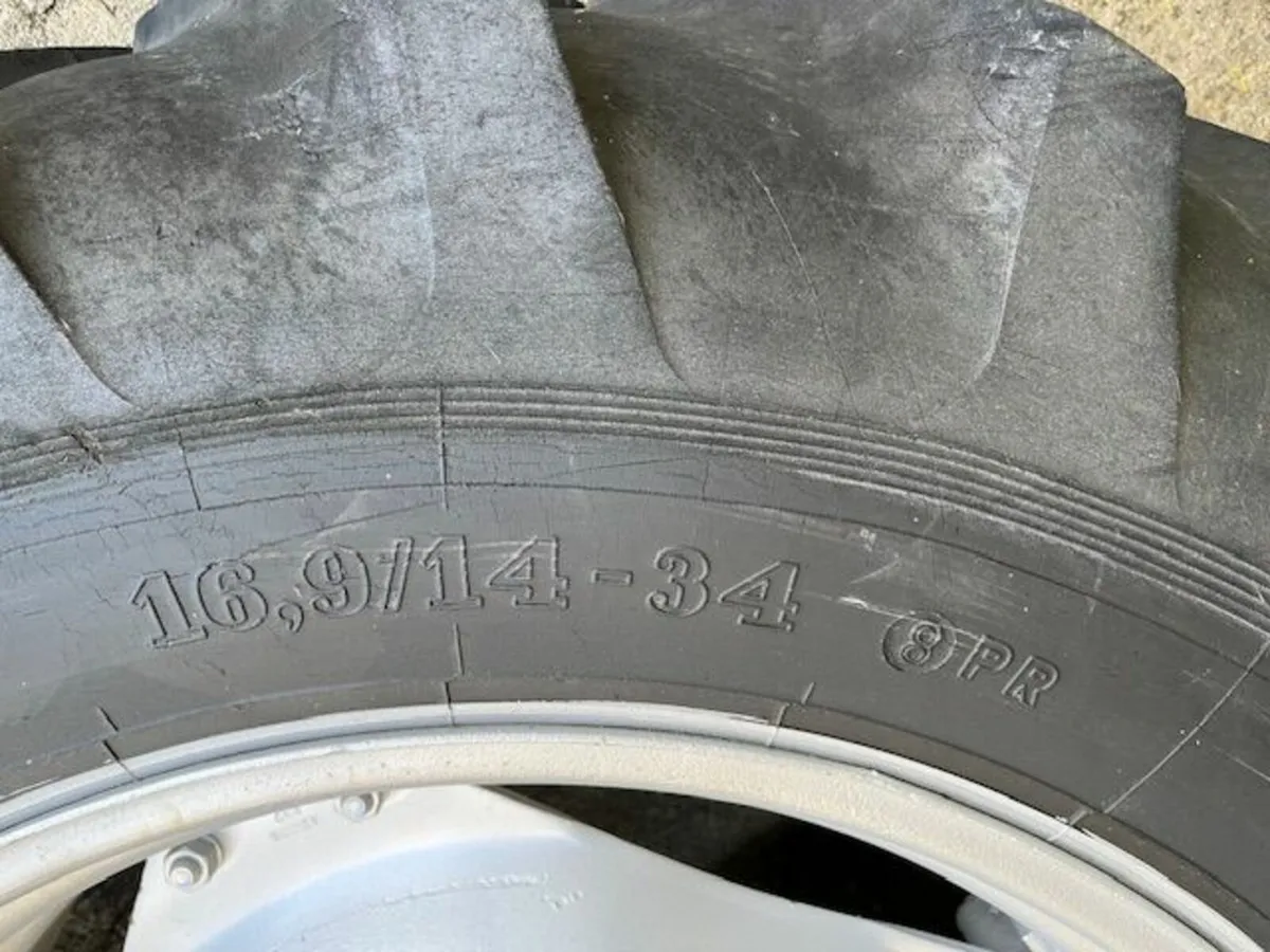 MF 16.9 x 34 Wheels with Barum Tyres - Image 4