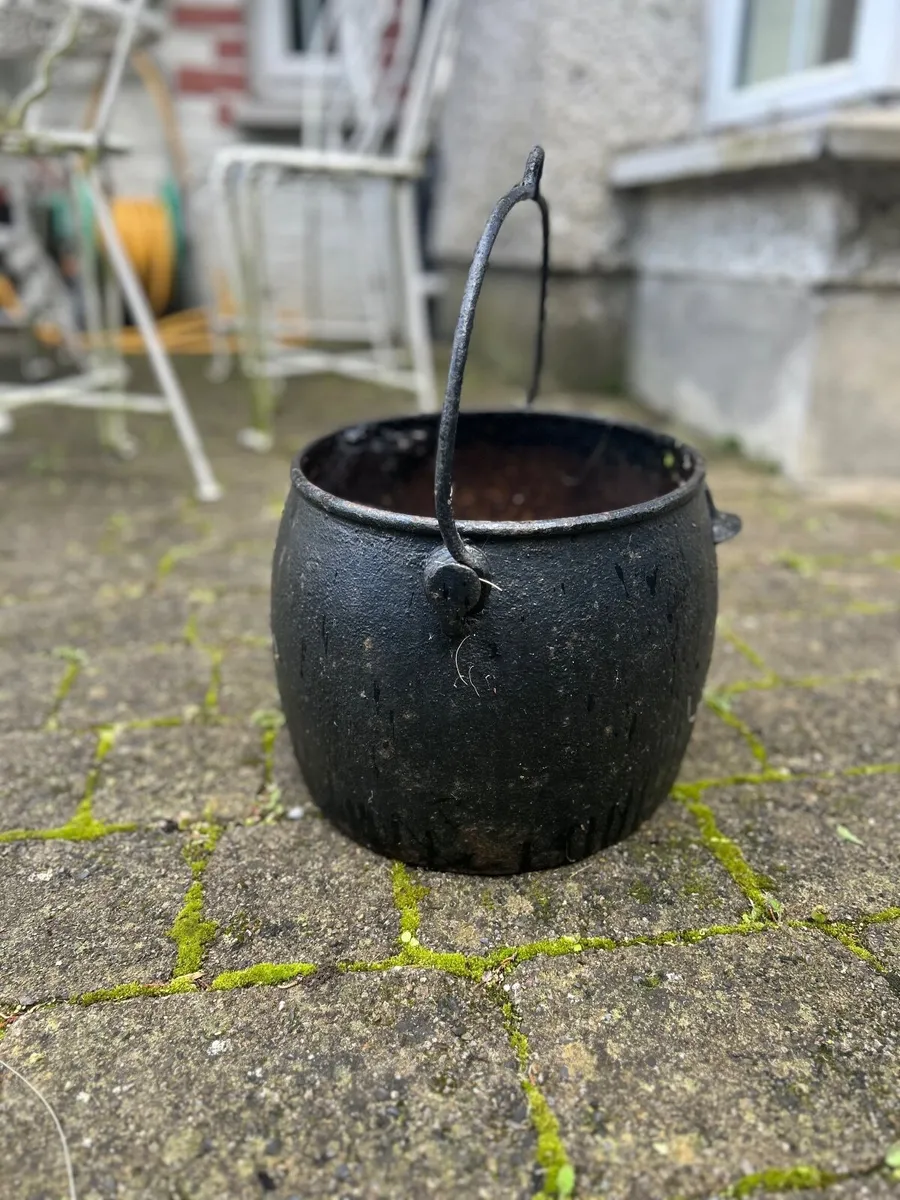 Antique Cast Iron Pot - Image 1