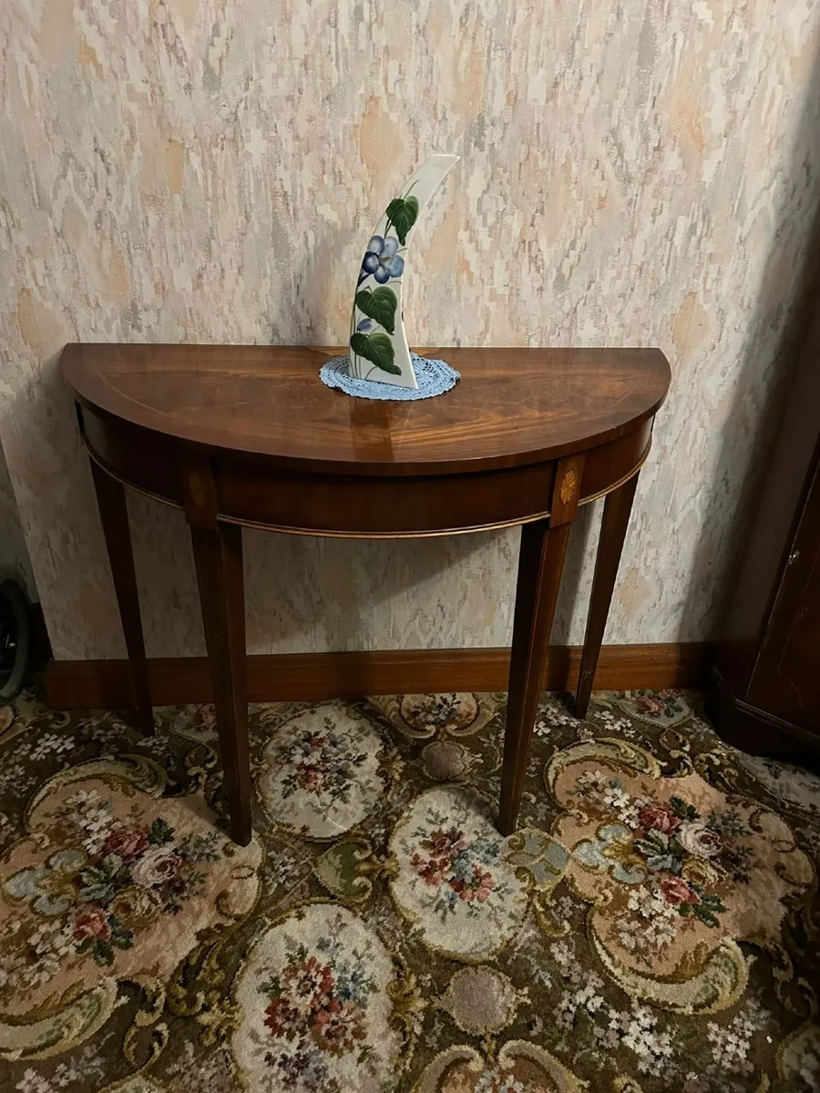 Hall tables rosewood x 2 - Image 1