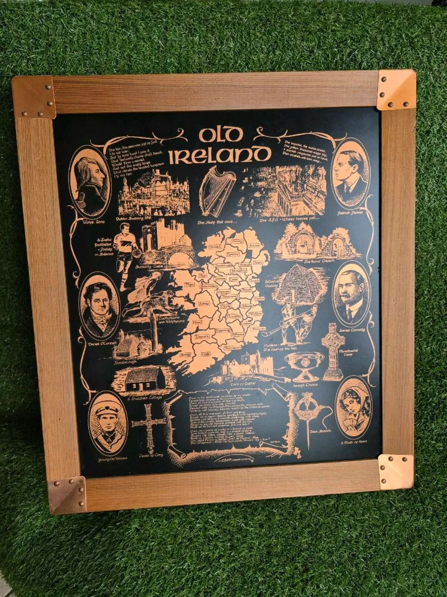 Egan copper etching of Old Ireland - Image 1