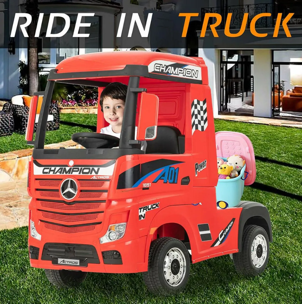Free Delivery - Mercedes Lorry Truck for kids - Image 1