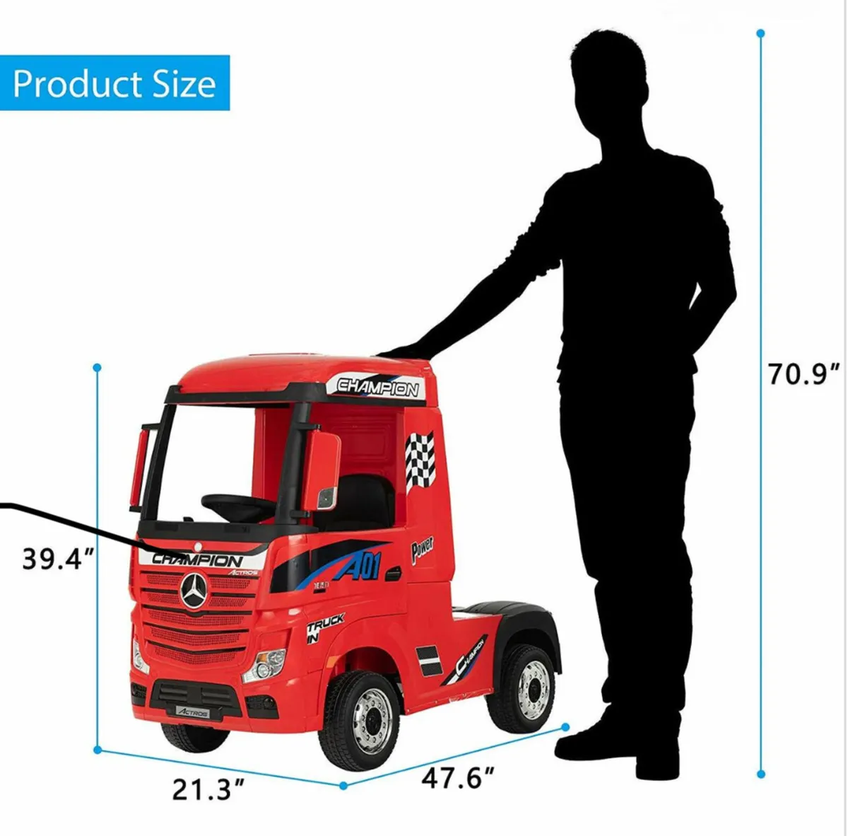 Free Delivery - Mercedes Lorry Truck for kids - Image 2