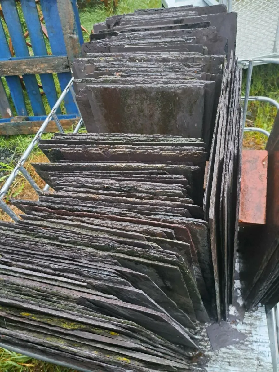 400 qty 30 inch Random Bangor Blue Slates - Image 1