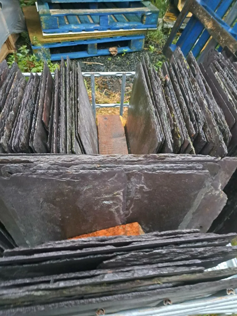 400 qty 30 inch Random Bangor Blue Slates - Image 2