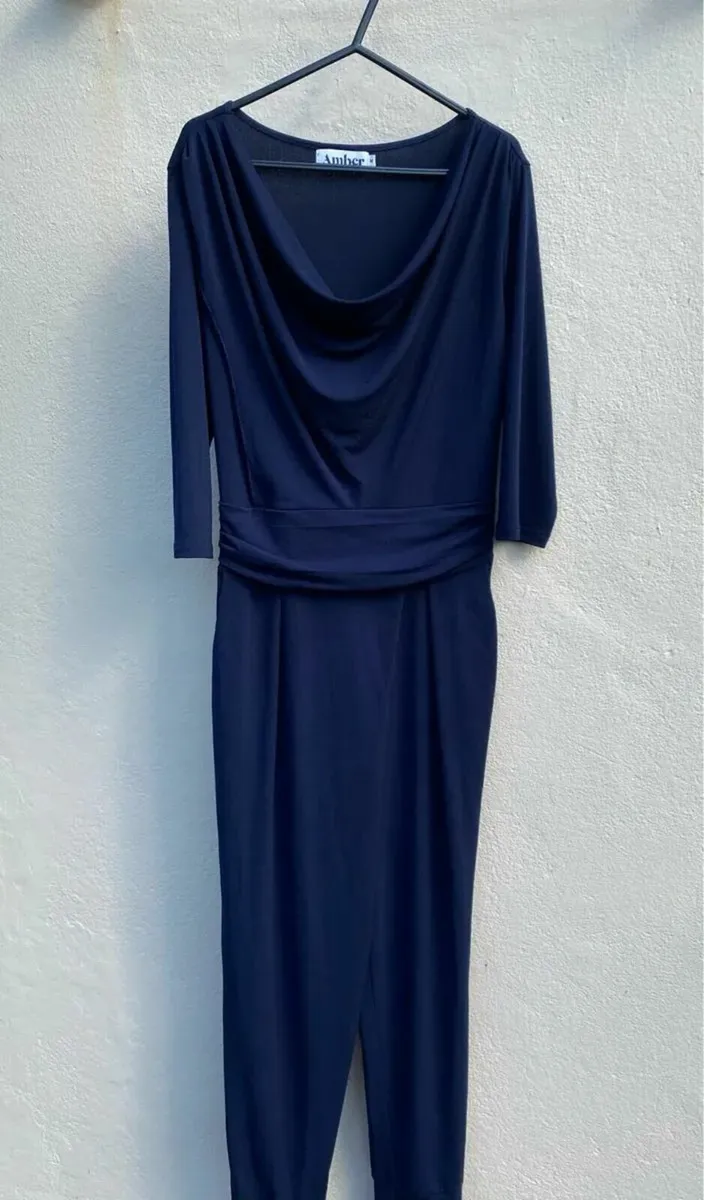 AMBER Jumpsuit - Navy, Size Medium - Image 4