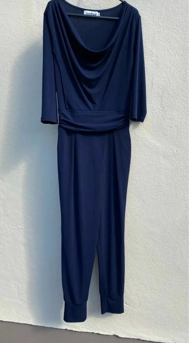 AMBER Jumpsuit - Navy, Size Medium - Image 1