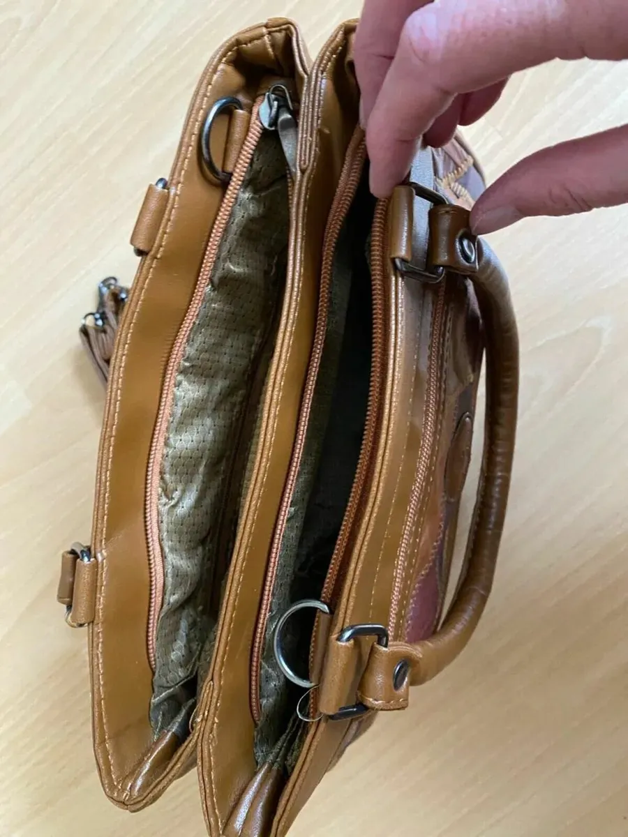 NEW WITH TAGS Shenzhou Leather Handbag ShoulderBag - Image 3