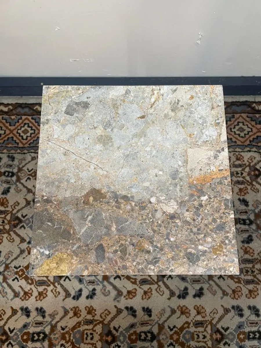 Vintage Marble Top Plant Stand or Side Table - Image 4
