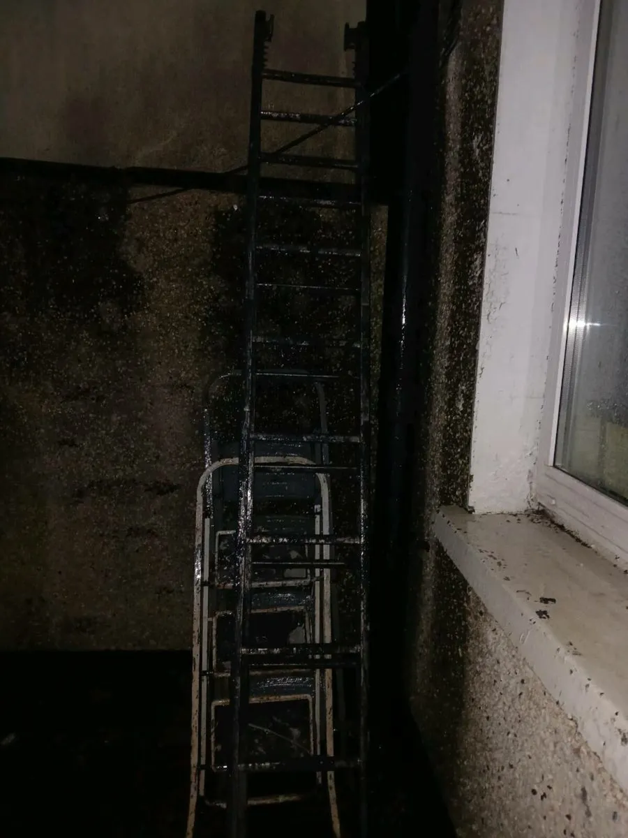 Two small step ladders 1 12 foot step ladder - Image 2