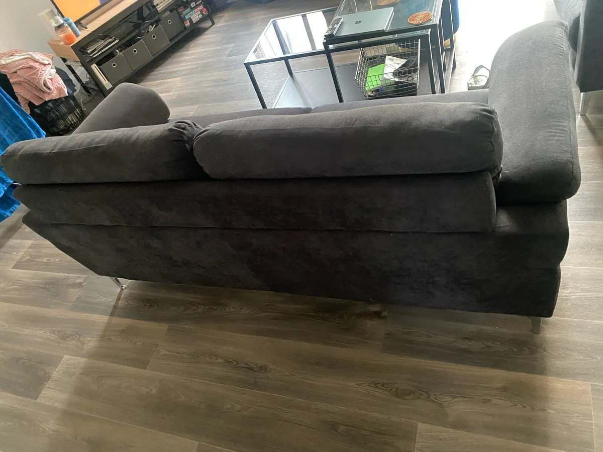 Couches & footstool - Image 4