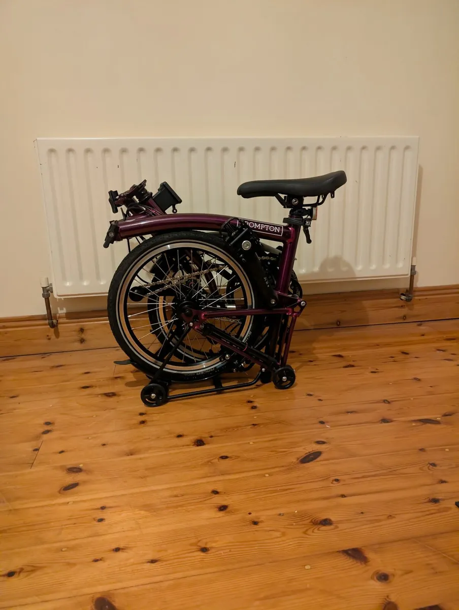 Brompton Bike C Line - 12 Speed - Amethyst Lacquer - Image 3