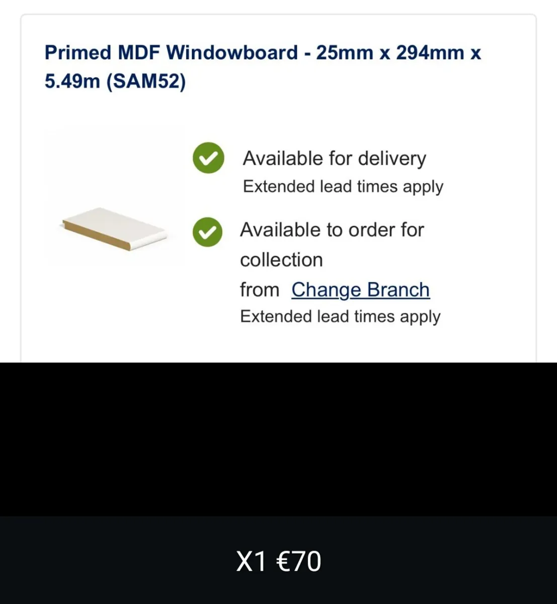 Skirting boards window board - Image 1