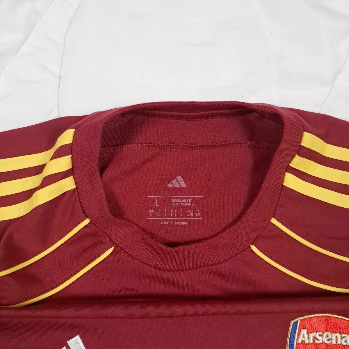 Adidas Arsenal Football UBP Tee Shirt Size L - Image 4