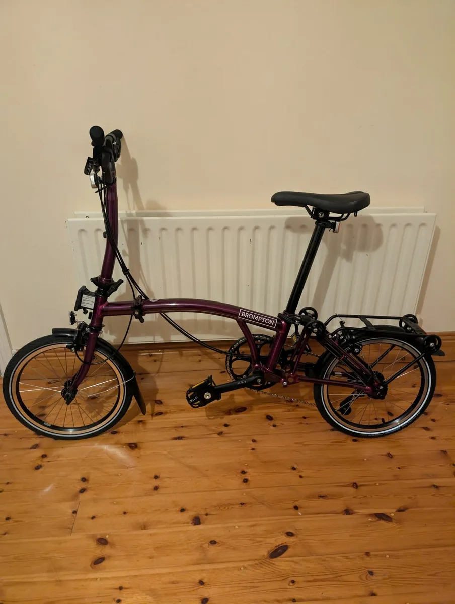 Brompton Bike C Line - 12 Speed - Amethyst Lacquer - Image 2