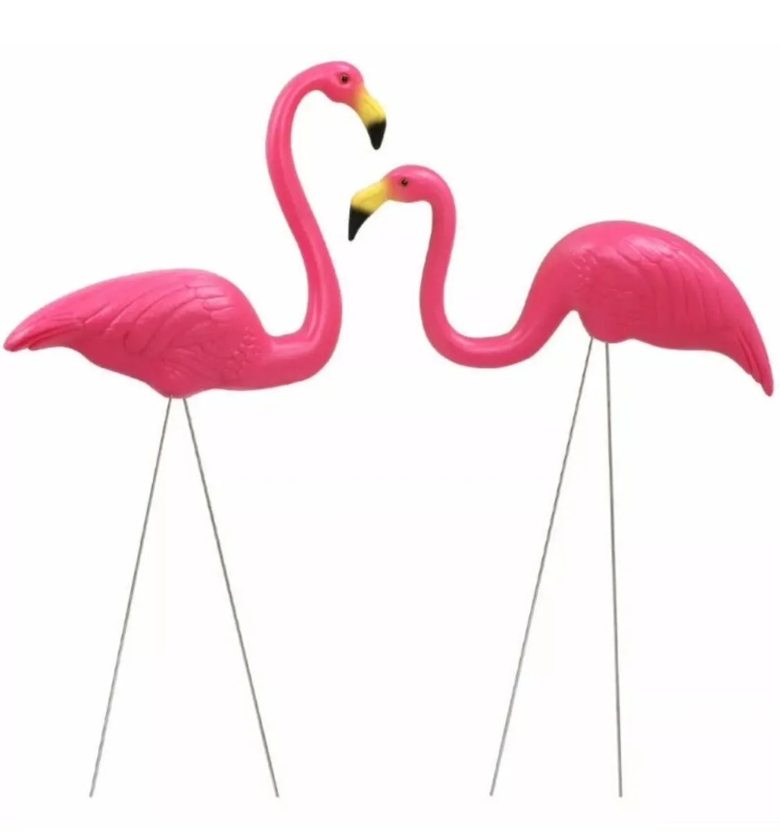 2 x Lawn Flamingos Garden Ornaments NEW - Image 3