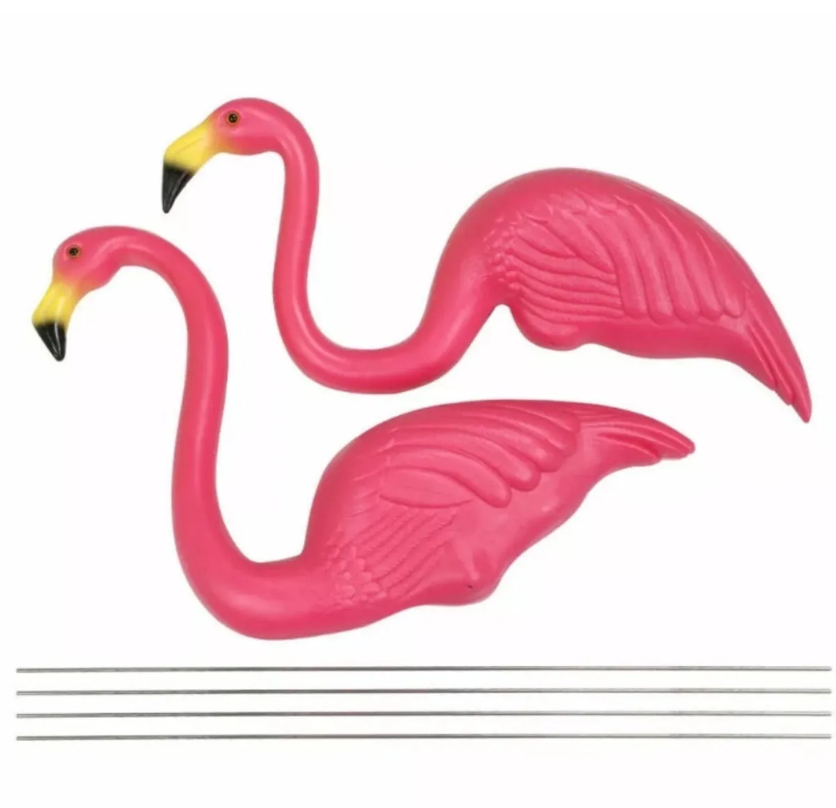 2 x Lawn Flamingos Garden Ornaments NEW - Image 4