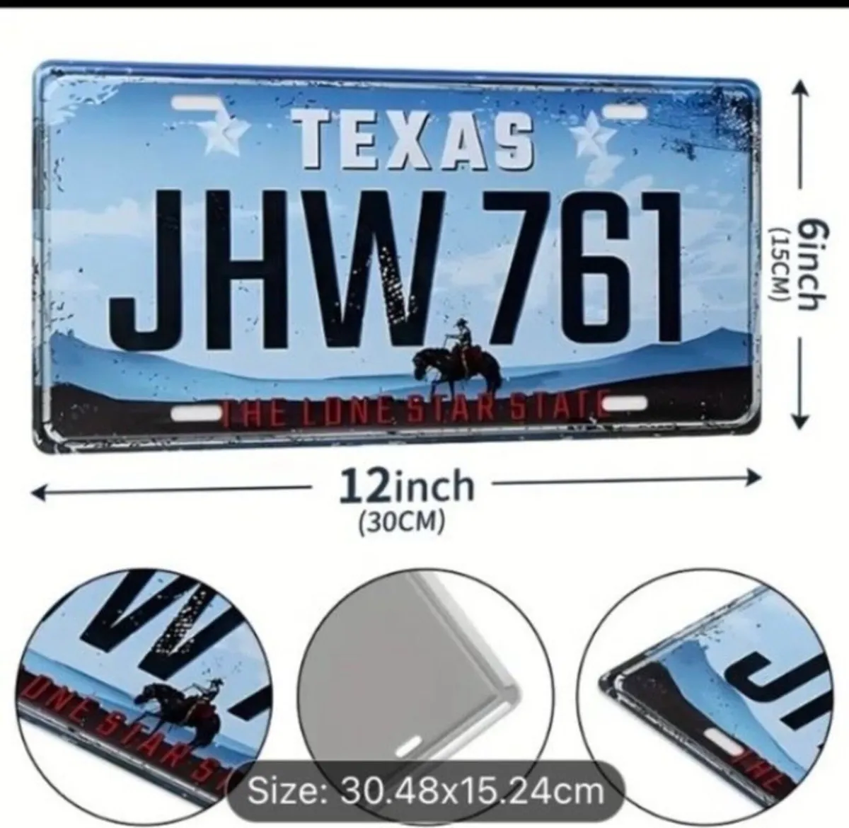 12 Metal USA car plates free postage - Image 2