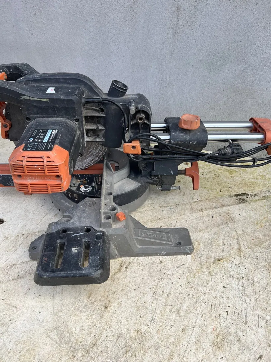 Mitre sliding bevelled chop saw Evolution 2018 - Image 1