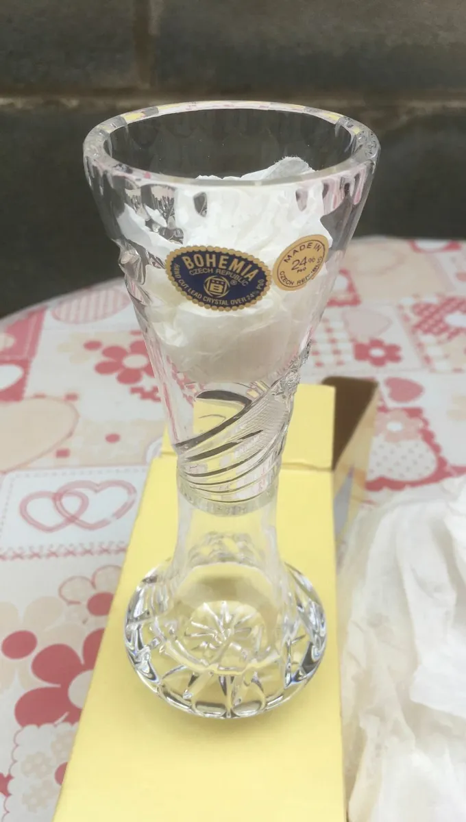 NEW Bohemia Hand Cut Lead Crystal Cut Glass - Image 1