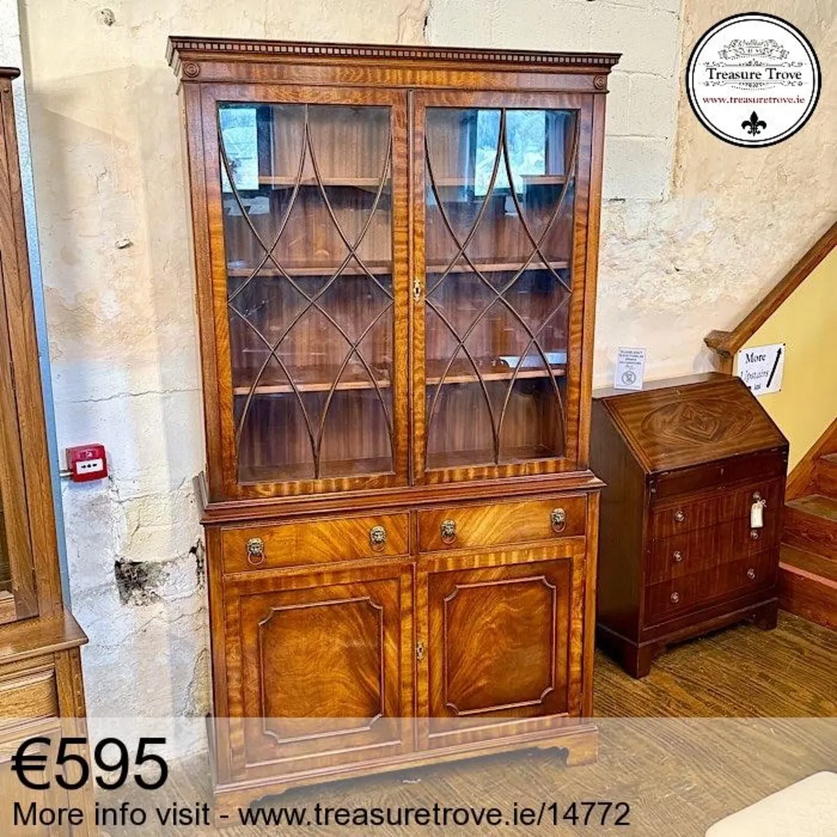 Tall vintage and antique bookcases - Image 1