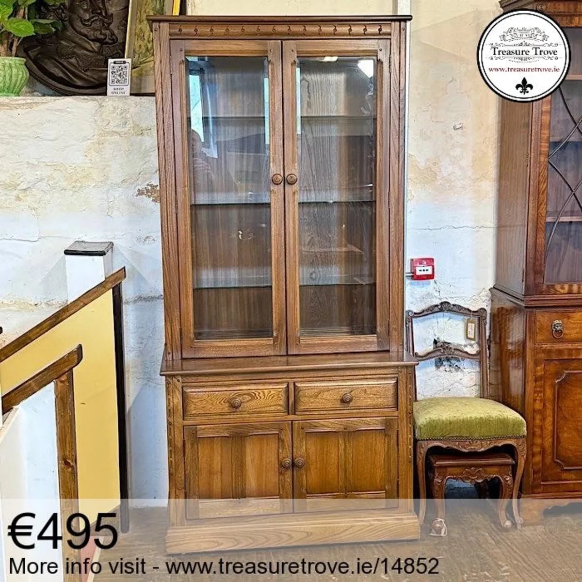 Tall vintage and antique bookcases - Image 2