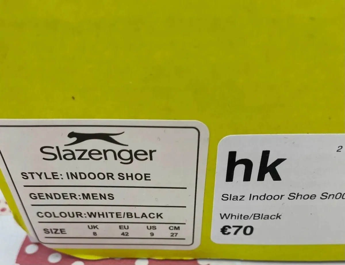 NEW IN BOX Slazenger Rubber Sole Court Runners, 42 - Image 2
