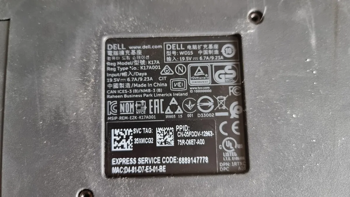 Dell WD15 Docking Station - Image 3