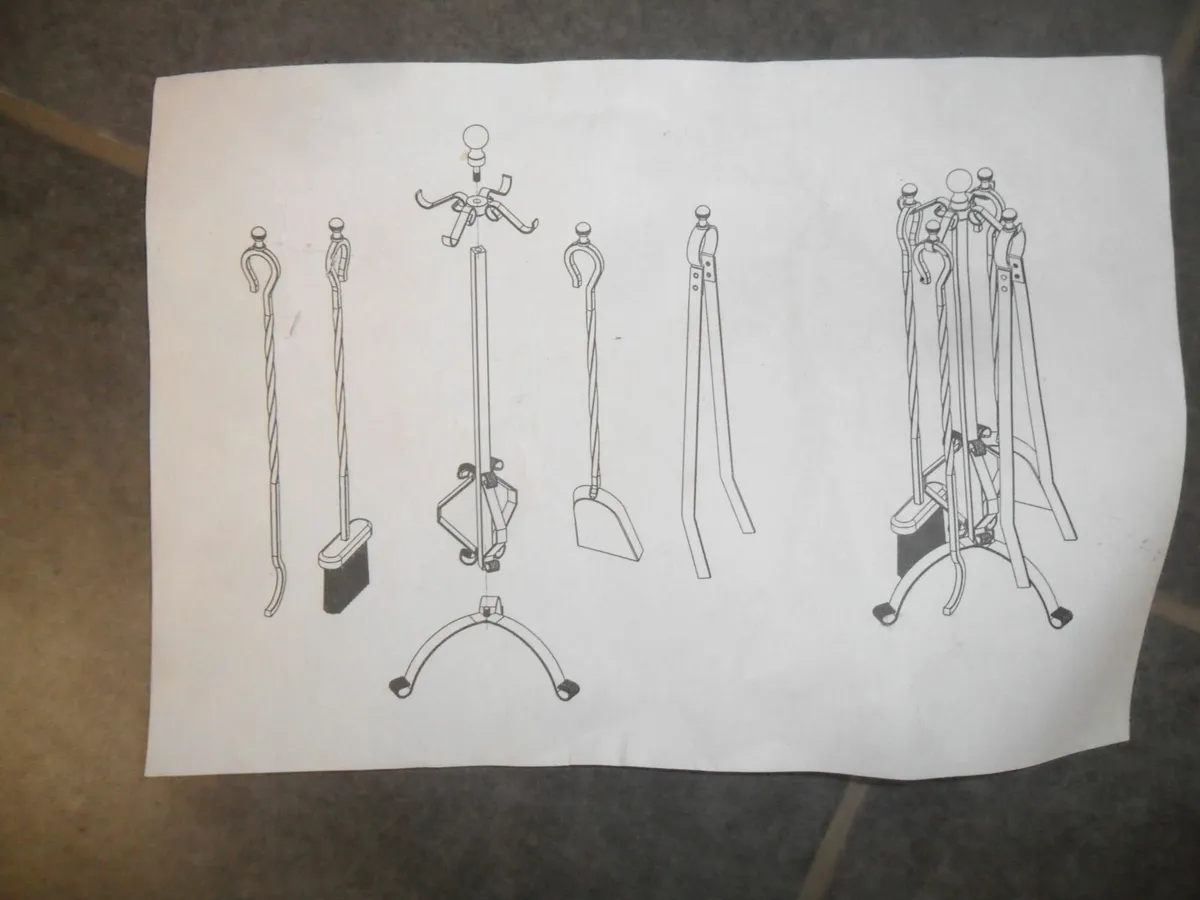Fireplace tools set KAMINO FLAM - Image 2