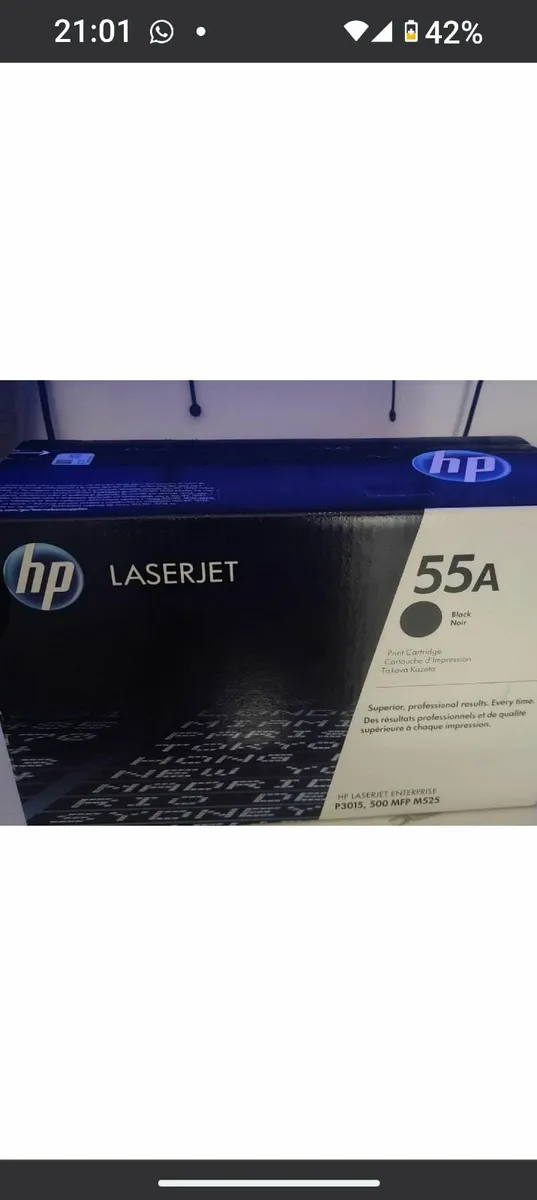 Brand New Genuine HP. 55a Laserjet Toner Cartridge - Image 1