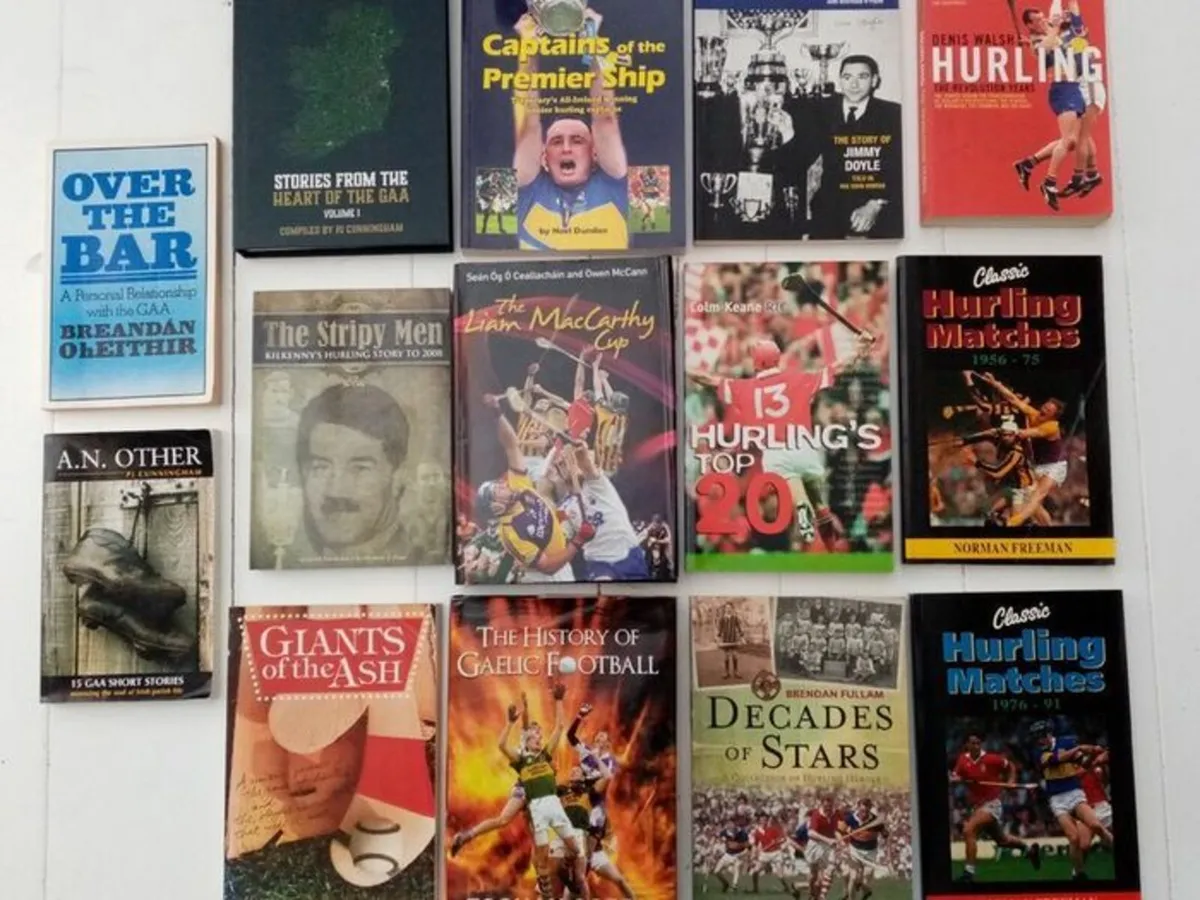 GAA Books x 14 Hurling Books Gaelic Football Books