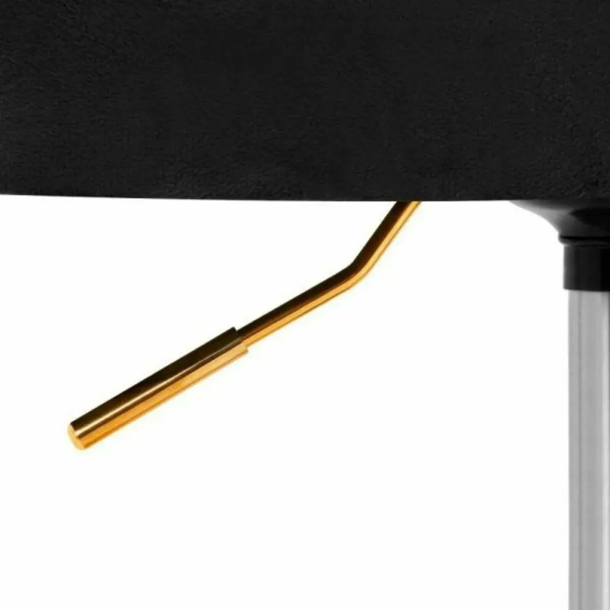 Black velvet swivel chair - Image 2