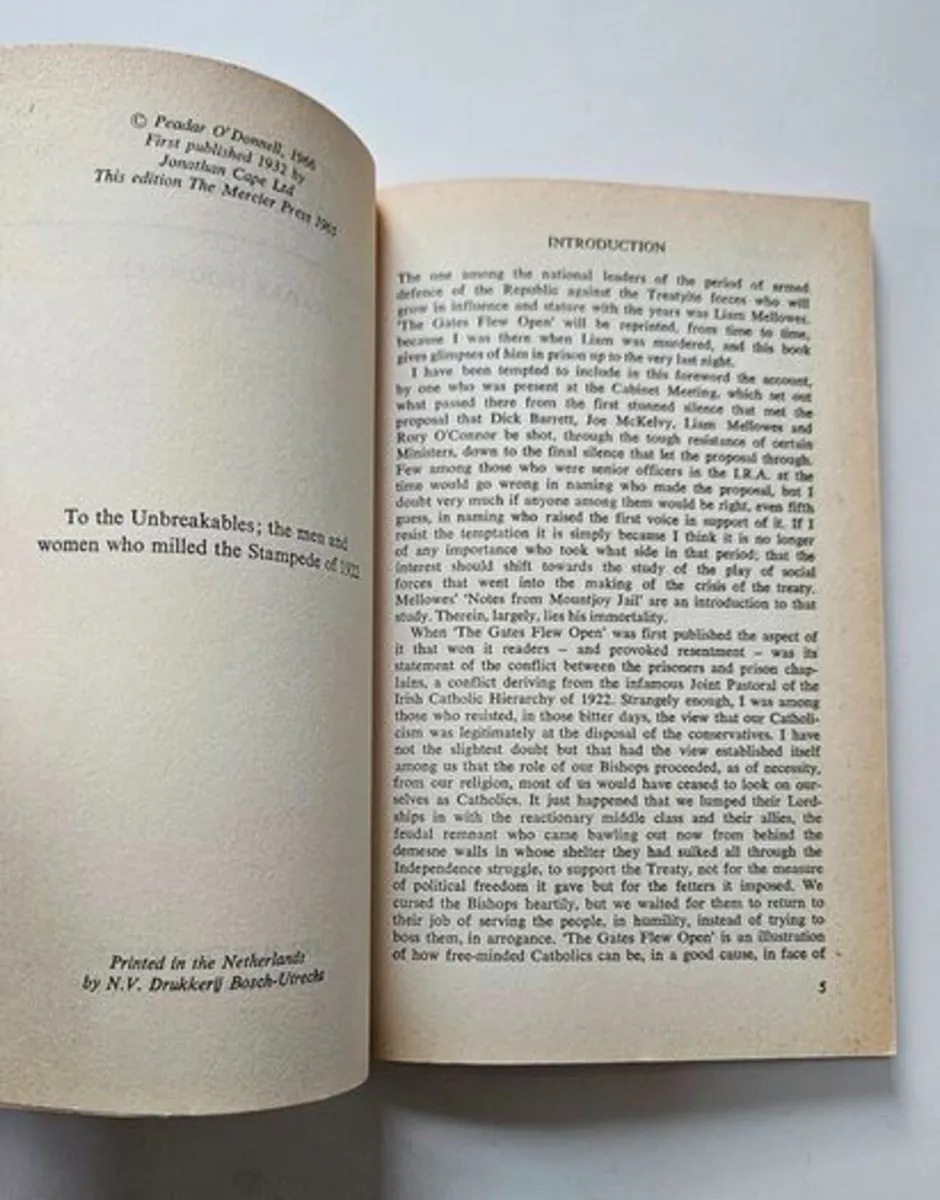 The Gates Flew Open - Irish Civil War History Book - Image 3