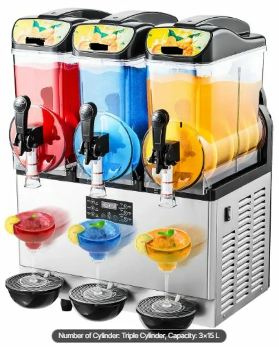 Commercial Frozen Drink Maker, 15Lx3 Triple Tank - Image 2