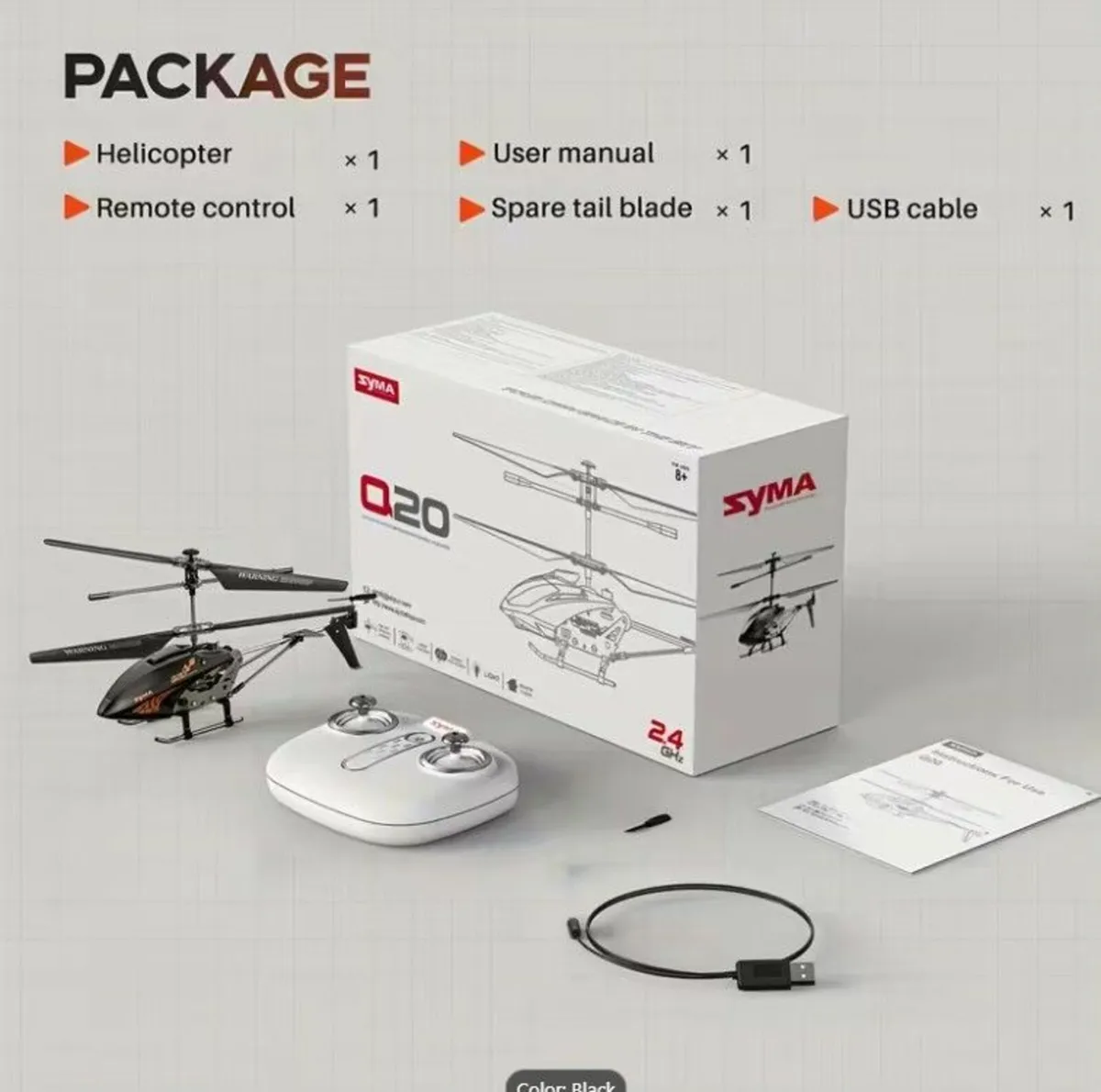 RC Helicopter with Altitude Hold and Remote Contro - Image 1