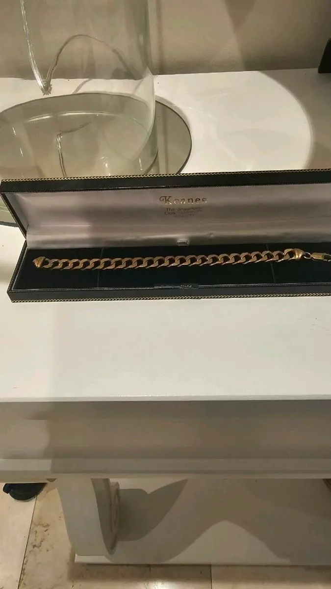 9ct gold bracelet mens - Image 4