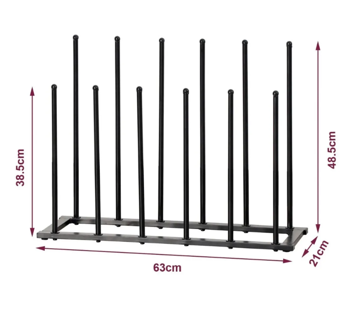 NEW Welly Boot Rack  Powder Coated Steel - Image 3
