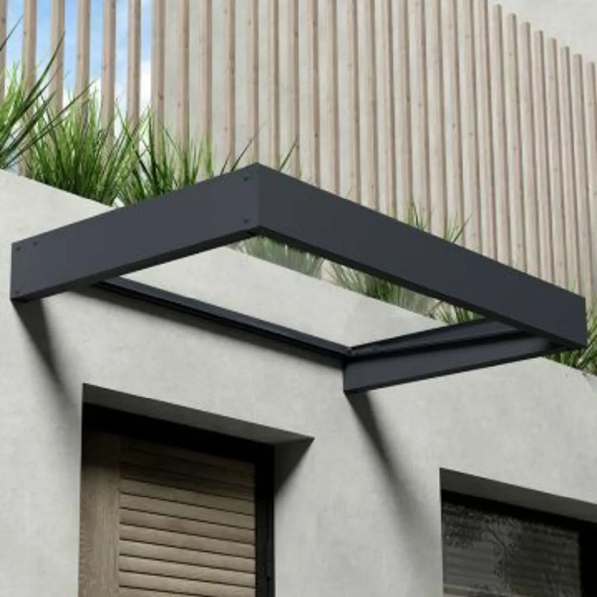 Glass door roof - Image 1