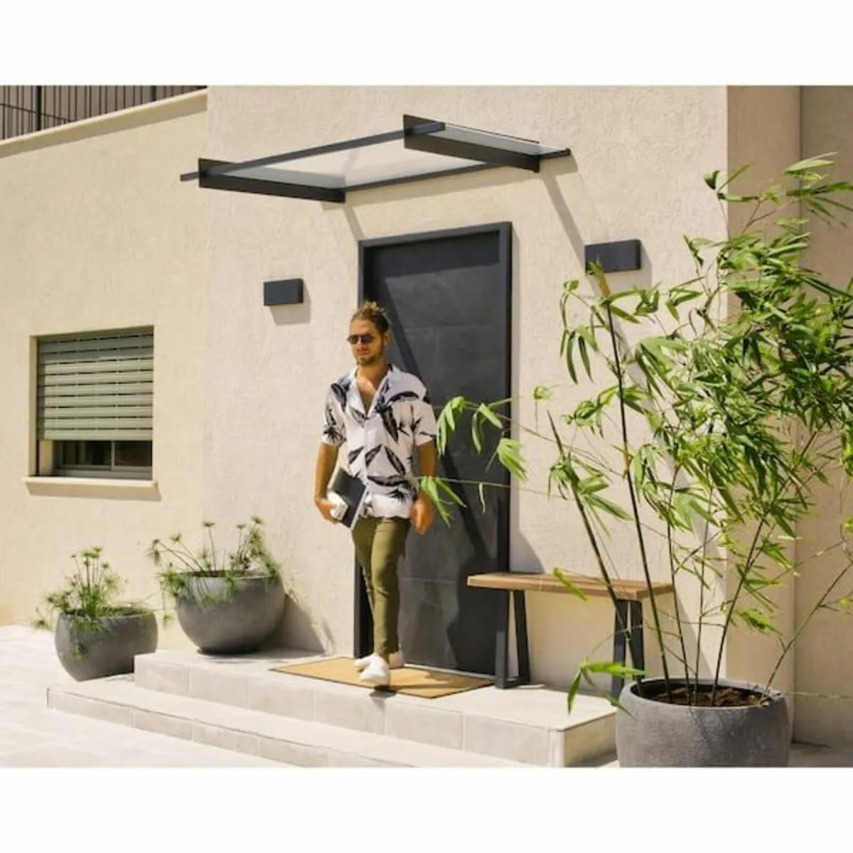 Glass door roof - Image 2