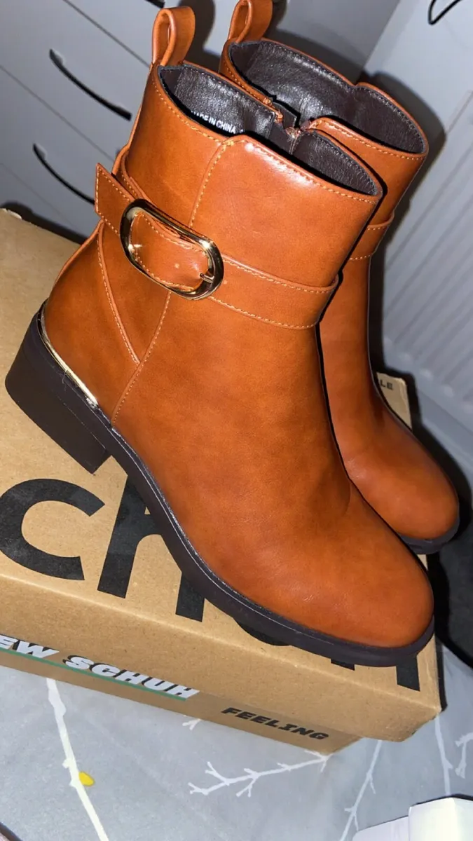 Brand New Brown Boots Never Worn - Image 2