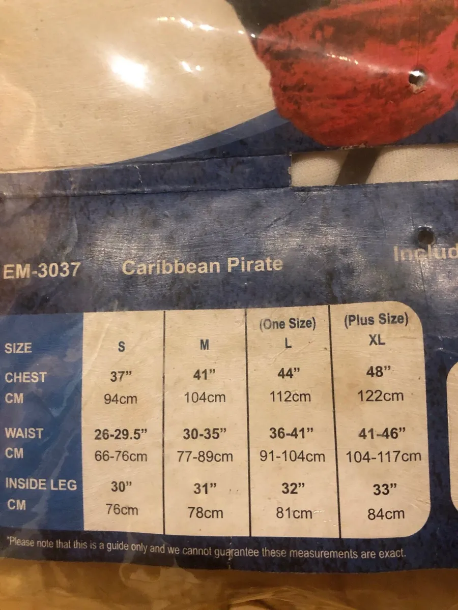 Adult Pirate Costume XL - Image 4
