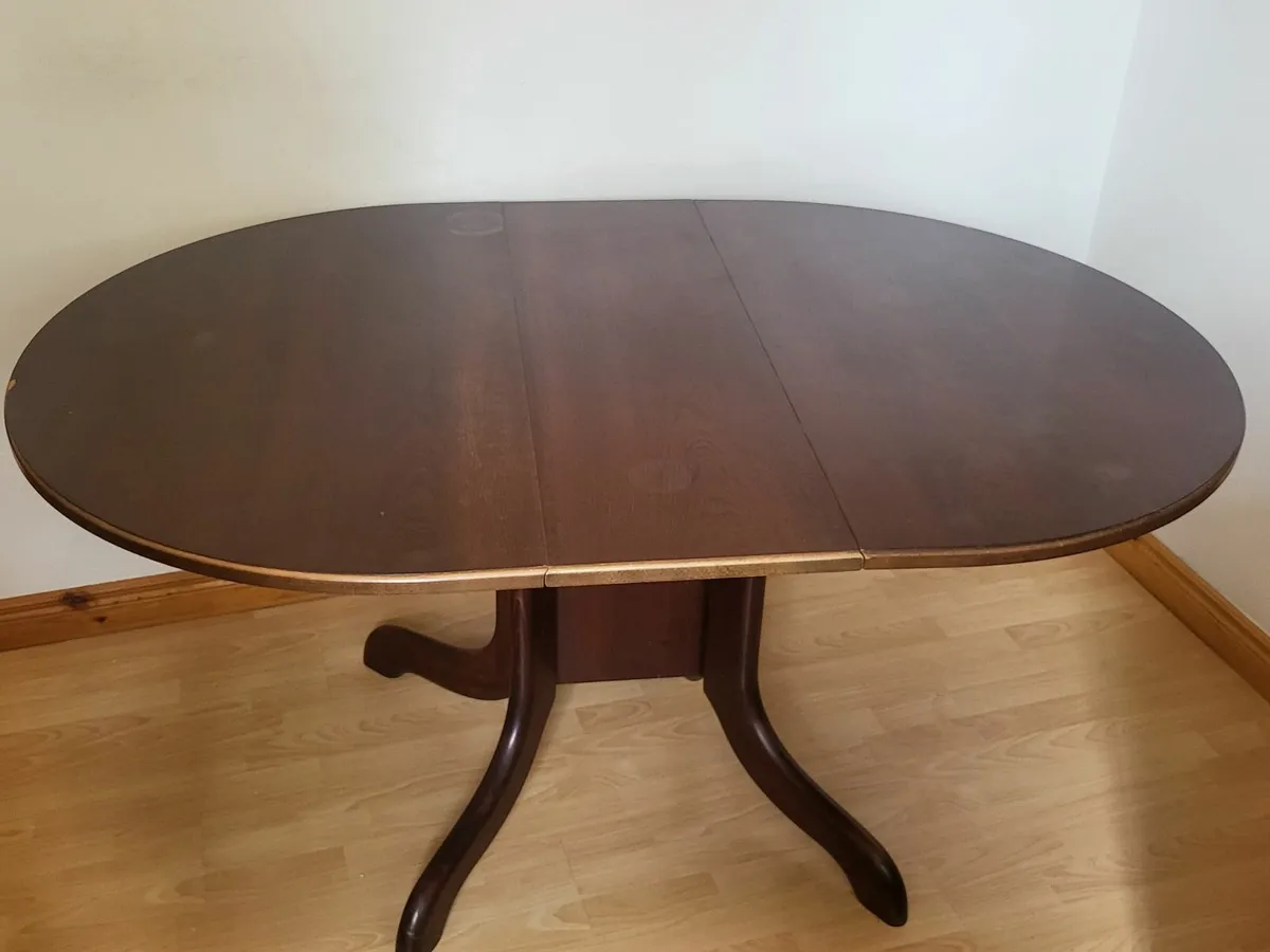 Mahogany Kitchen Table (Foldable) - Image 1