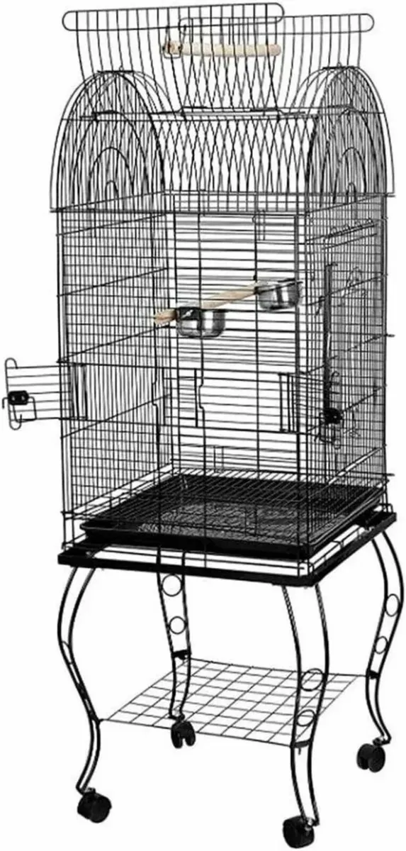 Bird Cage Large Wrought Iron – For Parrots & Birds - Image 3
